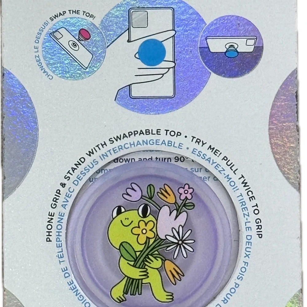 PopSocket Swap Changer with Blue and Black Accents